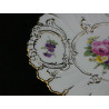 Beautiful Meissen Relief Moulded Fancy Plate / Dish Floral & Gilt
