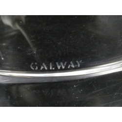 Beautiful Galway Crystal Table Lamp 18" High Mystique Vintage Glass