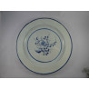 Early Antique Pearlware Hand Painted Blue & White Charger c.1800