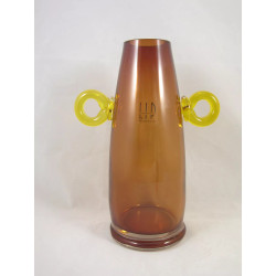 Marcello Furlan Murano Industrial art Glass Vase Manifattura del Vetro Stunning