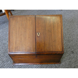 Antique Mahogany Stationary Cabinet Box Victorian